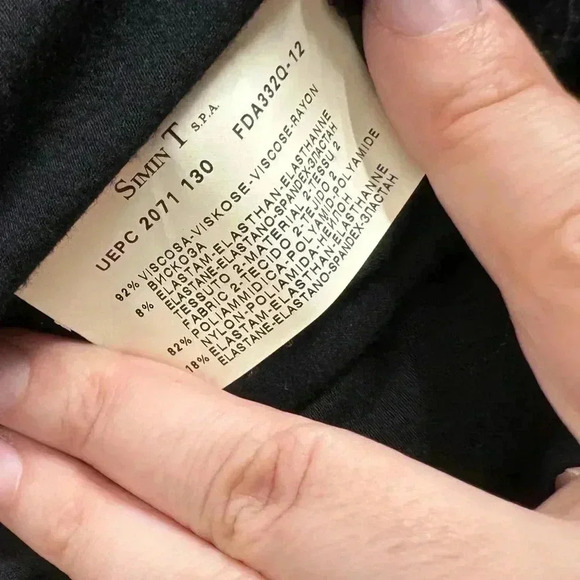 Vintage Armani Black Mesh Midi Dress Size 6 Gothic Romantic Witchy Romantic Goth - Picture 9 of 16